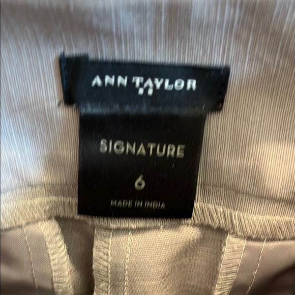 Ann Taylor size 6 women’s Tan Straight Leg Pants - Picture 2 of 13